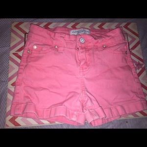 Kids pink shorts